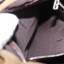 FENDI Mamma Baguette Shoulder Bag Corduroy Brown Silver Auth 183834-22