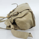 Miu Miu Tote Bag Leather Green Gold Auth 183837SAM-3