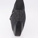 GUCCI GG Canvas Jackie Shoulder Bag Black Silver 00963 Auth 183840V-4