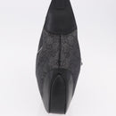 GUCCI GG Canvas Jackie Shoulder Bag Black Silver 00963 Auth 183840V-5