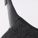 GUCCI GG Canvas Jackie Shoulder Bag Black Silver 00963 Auth 183840V-9