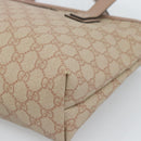 GUCCI GG Supreme Tote Bag PVC Beige Gold 211138 Auth 183842A-10