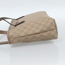 GUCCI GG Supreme Tote Bag PVC Beige Gold 211138 Auth 183842A-4