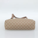 GUCCI GG Supreme Tote Bag PVC Beige Gold 211138 Auth 183842A-9