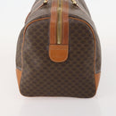 CELINE Macadam Canvas Boston Bag PVC Leather Brown Gold Auth 183843A-3
