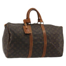 LOUIS VUITTON Monogram Keepall 50 Boston tas M41426 LV Auth 183845-1