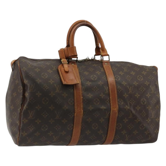 LOUIS VUITTON Monogram Keepall 50 Boston tas M41426 LV Auth 183845