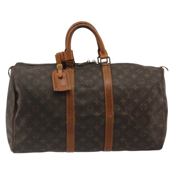 LOUIS VUITTON Monogram Keepall 50 Boston tas M41426 LV Auth 183845