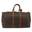 LOUIS VUITTON Monogram Keepall 50 Boston tas M41426 LV Auth 183845-2