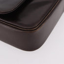 Christian Dior Shoulder Bag Leather Brown Gold Auth 183849-10