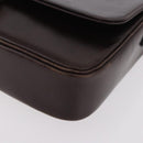 Christian Dior Shoulder Bag Leather Brown Gold Auth 183849-14