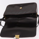 Christian Dior Shoulder Bag Leather Brown Gold Auth 183849-18
