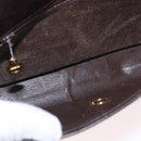 Christian Dior Shoulder Bag Leather Brown Gold Auth 183849-11
