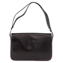Christian Dior Shoulder Bag Leather Brown Gold Auth 183849-2
