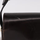 Christian Dior Shoulder Bag Leather Brown Gold Auth 183849-3