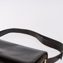 Christian Dior Shoulder Bag Leather Brown Gold Auth 183849-9