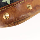LOUIS VUITTON Monogram Multicolor Alma Hand Bag Black M92646 LV Auth 183852-14