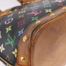 LOUIS VUITTON Monogram Multicolor Alma Hand Bag Black M92646 LV Auth 183852-17