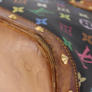 LOUIS VUITTON Monogram Multicolor Alma Hand Bag Black M92646 LV Auth 183852-18