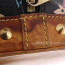 LOUIS VUITTON Monogram Multicolor Alma Hand Bag Black M92646 LV Auth 183852-11