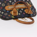 LOUIS VUITTON Monogram Multicolor Alma Hand Bag Black M92646 LV Auth 183852-6
