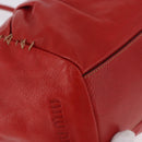 Miu Miu Handtas Leer Rood Zilver Authenticatie 183854V-8