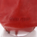 Miu Miu Handtas Leer Rood Zilver Authenticatie 183854V-18