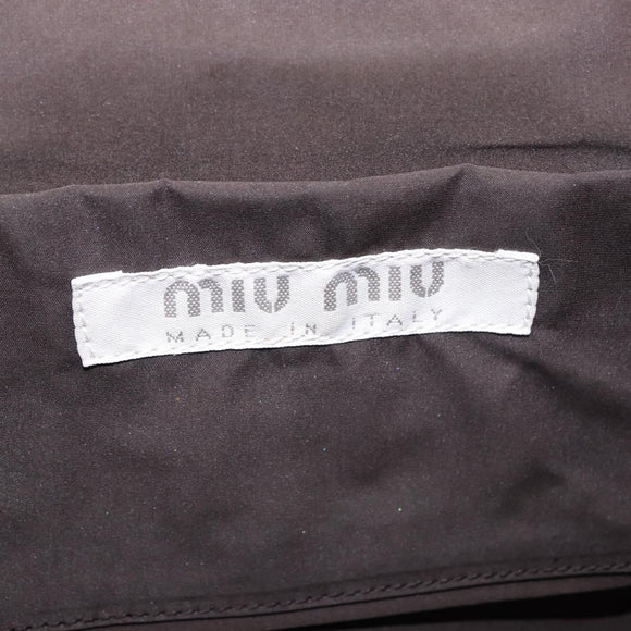 Miu Miu Handtas Leer Rood Zilver Authenticatie 183854V