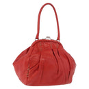 Miu Miu Handtas Leer Rood Zilver Authenticatie 183854V-1