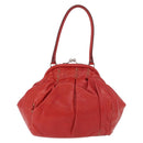 Miu Miu Handtas Leer Rood Zilver Authenticatie 183854V-2