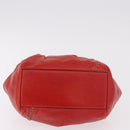 Miu Miu Handtas Leer Rood Zilver Authenticatie 183854V-5