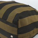 FENDI Pekan Canvas Tragetasche Braun Schwarz Original 183855-12