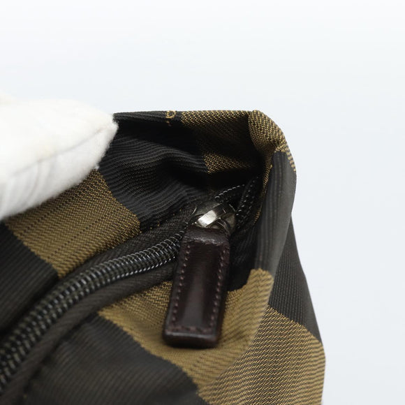FENDI Pekan Canvas Tragetasche Braun Schwarz Original 183855