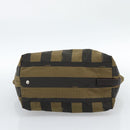 FENDI Pekan Canvas Tragetasche Braun Schwarz Original 183855-9