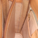 CELINE Macadam Canvas Circle Shoulder Bag PVC Leather Brown Gold Auth 183857A-20
