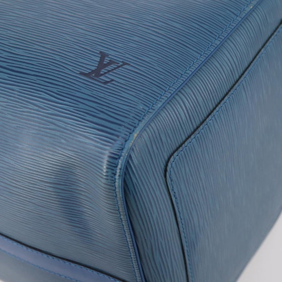 LOUIS VUITTON Epi Keepall 50 Boston Bag Blue M42965 LV Auth 183860A
