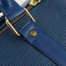 LOUIS VUITTON Epi Keepall 50 Boston Bag Blue M42965 LV Auth 183860A-10
