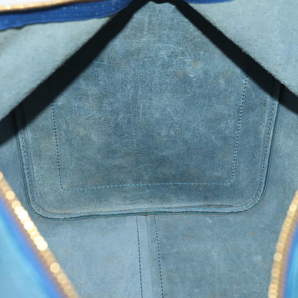 LOUIS VUITTON Epi Keepall 50 Boston Bag Blue M42965 LV Auth 183860A