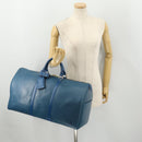 LOUIS VUITTON Epi Keepall 50 Boston Bag Blue M42965 LV Auth 183860A-22