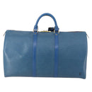 LOUIS VUITTON Epi Keepall 50 Boston Bag Blue M42965 LV Auth 183860A-2