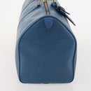 LOUIS VUITTON Epi Keepall 50 Boston Bag Blue M42965 LV Auth 183860A-4