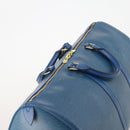 LOUIS VUITTON Epi Keepall 50 Boston Bag Blue M42965 LV Auth 183860A-6