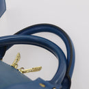 LOUIS VUITTON Epi Keepall 50 Boston Bag Blue M42965 LV Auth 183860A-8
