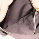 Miu Miu Wildleder Handtasche 2-Wege Beige Gold Auth 183865V-25