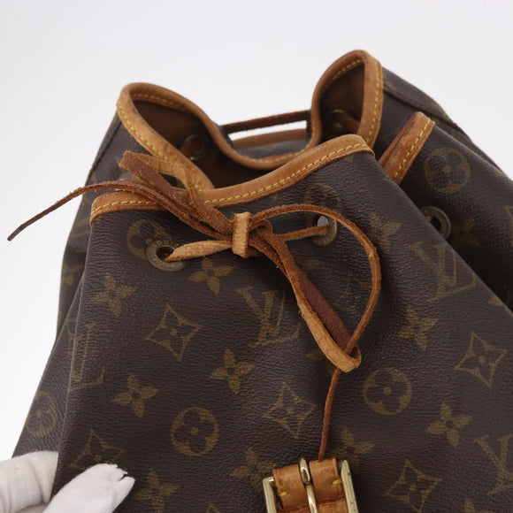 LOUIS VUITTON Monogram Montsouris GM Rugzak M51135 LV Auth 183866