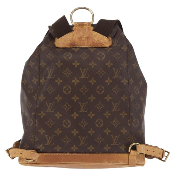 LOUIS VUITTON Monogram Montsouris GM Rugzak M51135 LV Auth 183866