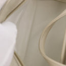 FENDI Hand Bag Leather 2way Beige Gold Auth 183874-22