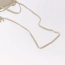 FENDI Hand Bag Leather 2way Beige Gold Auth 183874-9