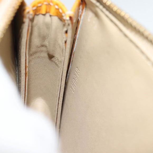 LOUIS VUITTON Monogram Vernis Lexington Pouch Beige M91010 LV Auth 183875