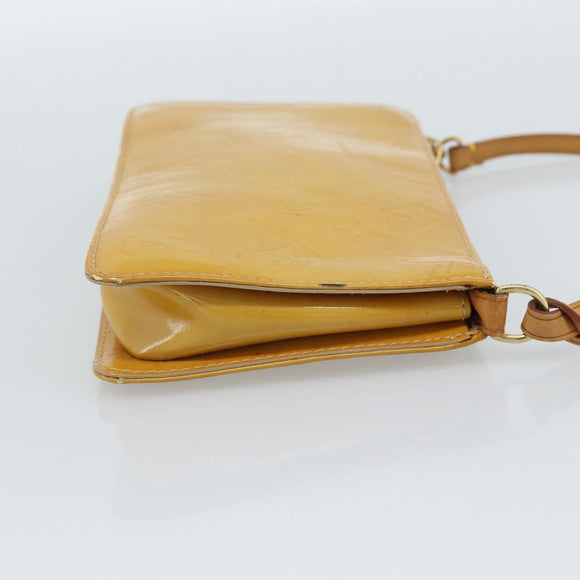 LOUIS VUITTON Monogram Vernis Lexington Pouch Beige M91010 LV Auth 183875